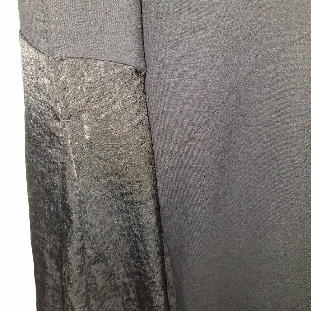 Whimsigoth Asymmetrical Hem LOGO Lounge L French Terry 3/4 Sleeve Dress Black - Picture 7 of 16